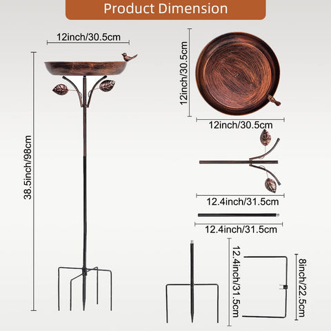 VEWOGARDEN five-pronged base provides stable support in windy spaces