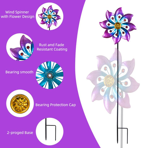 VEWOGARDEN anti rust coated spinner for dependable outdoor use