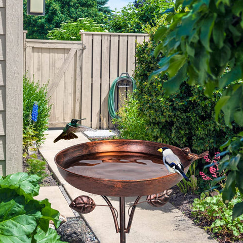 VEWOGARDEN bird bath in garden décor elevates outdoor ambiance
