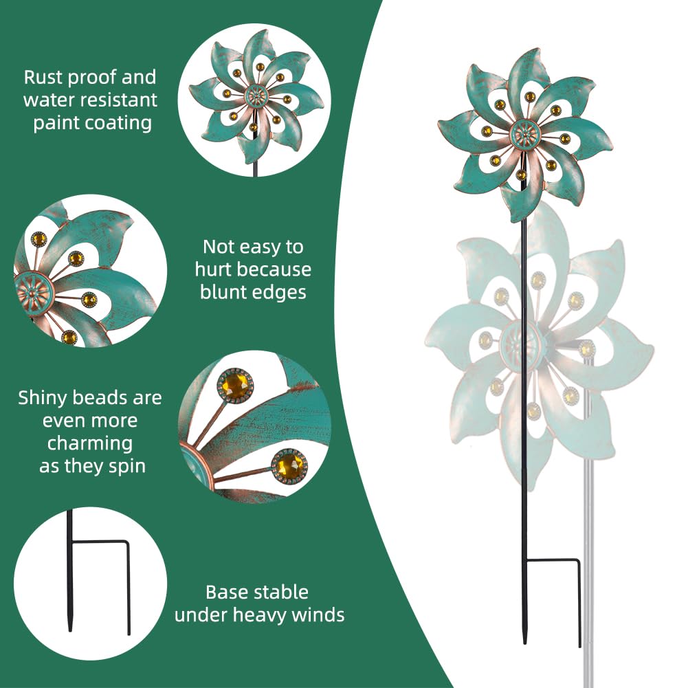 VEWOGARDEN garden decor wind spinner perfect for patios and lawns