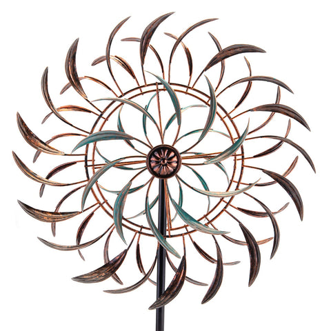 VEWOGARDEN large wind spinner on a patio showing motion and color