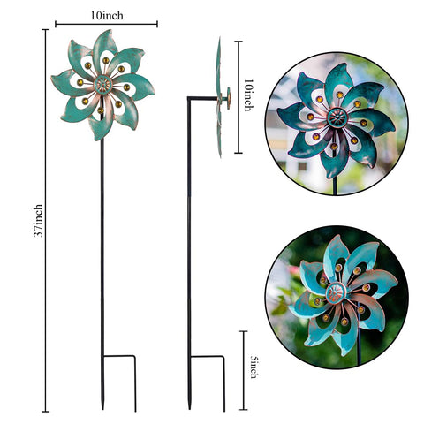 VEWOGARDEN metal wind spinner rustproof design for outdoor durability