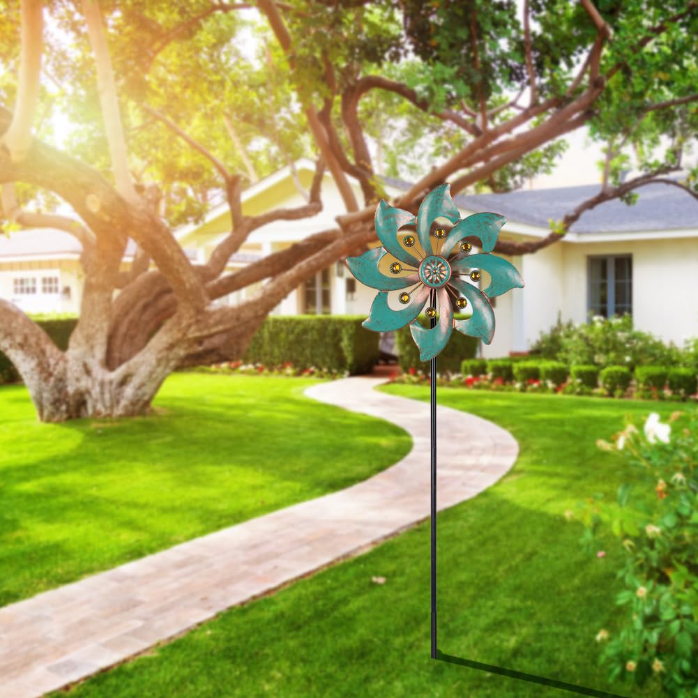 VEWOGARDEN outdoor decor wind spinner enhances garden ambiance