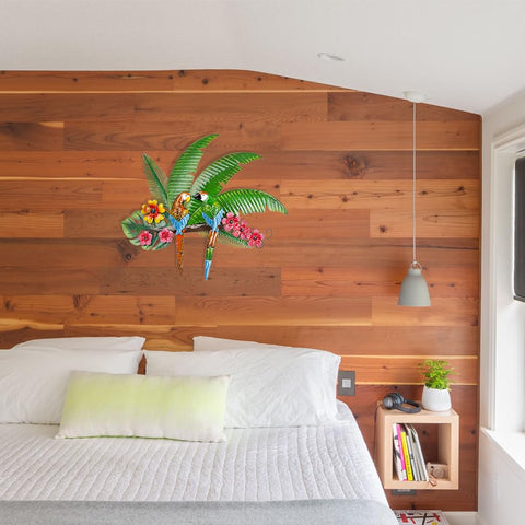 VEWOGARDEN rust-proof powder-coated metal wall art for outdoor use