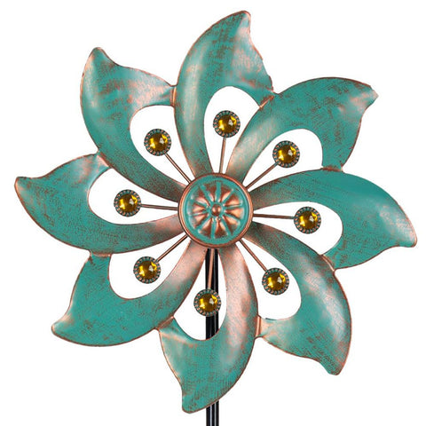 VEWOGARDEN wind spinner blade glimmers with color in sun