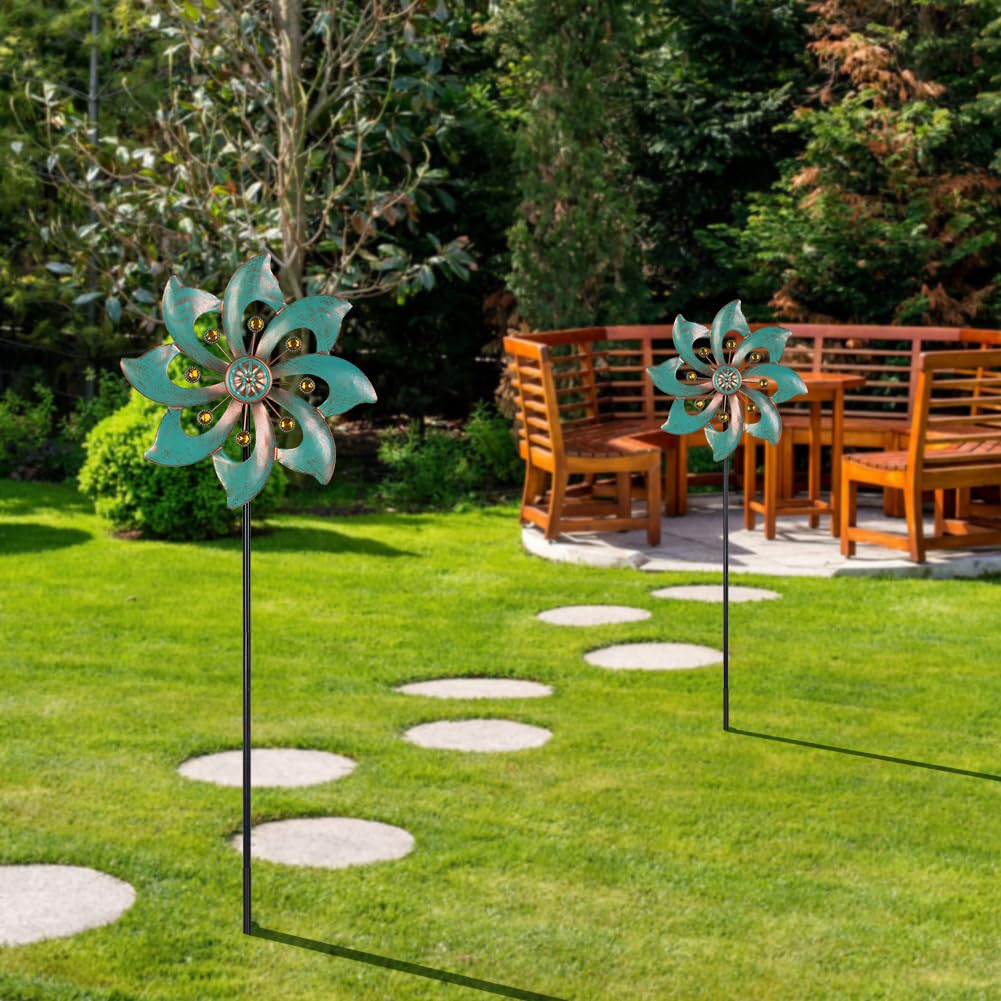 VEWOGARDEN wind spinner colors catching breeze for outdoor decor