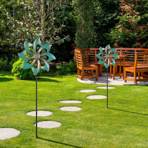 VEWOGARDEN wind spinner colors catching breeze for outdoor decor