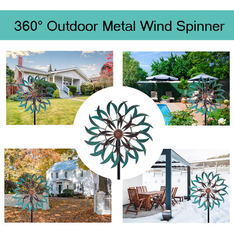 VEWOGARDEN wind spinner decorates patios and lawns with dynamic movement