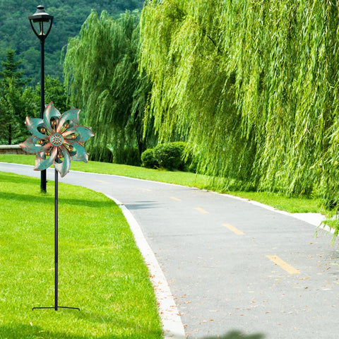 VEWOGARDEN yard art wind spinner inspires relaxing moments in the garden