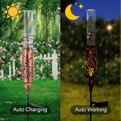 VEWOGIFT 7-inch acrylic rain gauge tube offers clear readings while staying durable