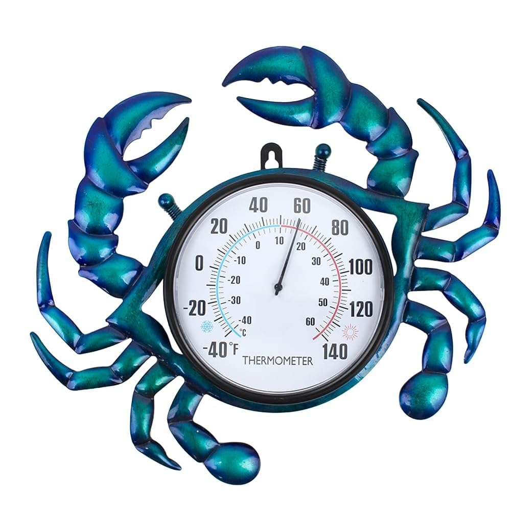 VEWOGIFT crab-shaped thermometer dial offers quick temperature readings.
