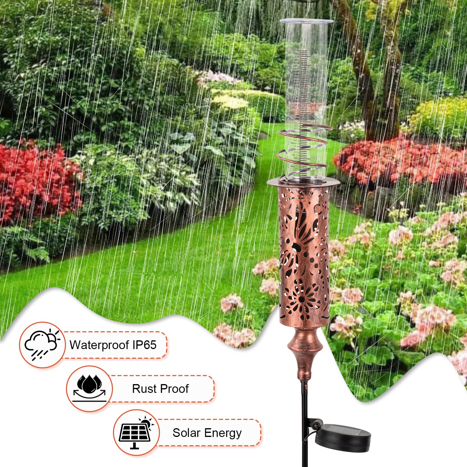 VEWOGIFT sturdy metal frame and clear acrylic tube for outdoor reliability