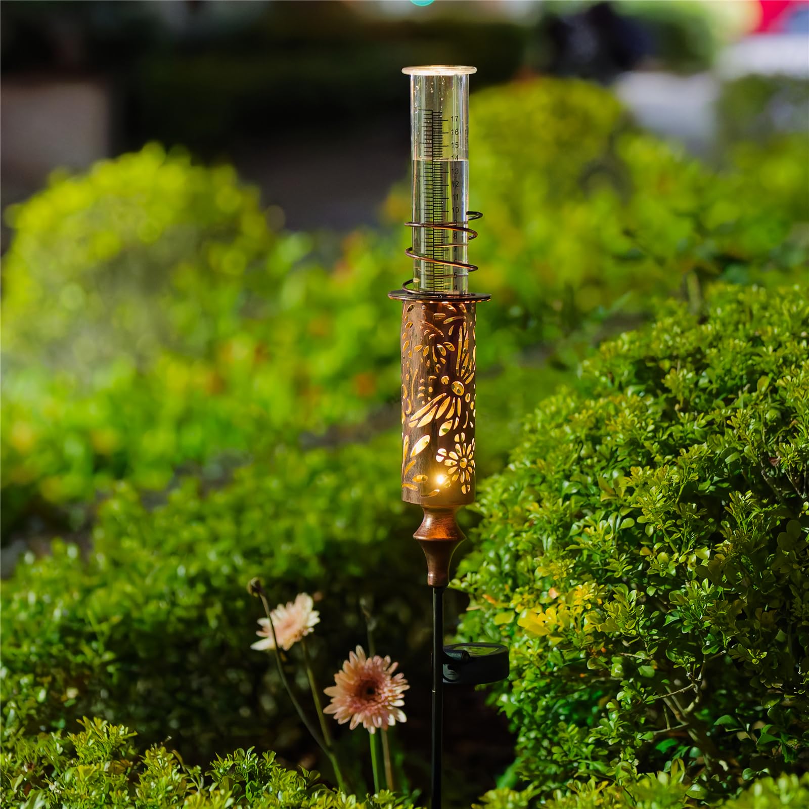 VEWOGIFT easy-install garden rain gauge ready for quick setup