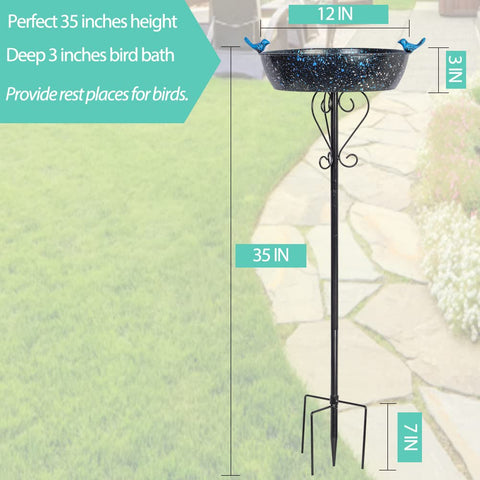 VEWOSTAR durable metal construction resists weather while staying upright.