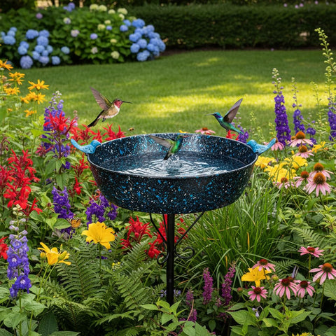 VEWOSTAR garden focal point offers a calming wildlife-friendly centerpiece.