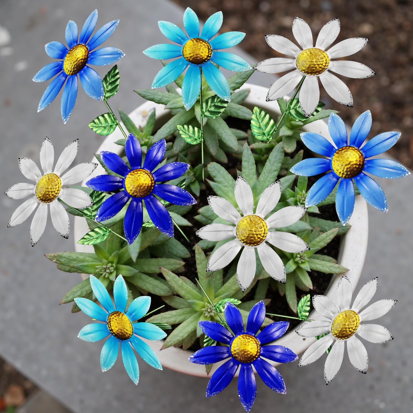 Vexercisehoop 10-pack outdoor flowers stake offers reliable ground installation.