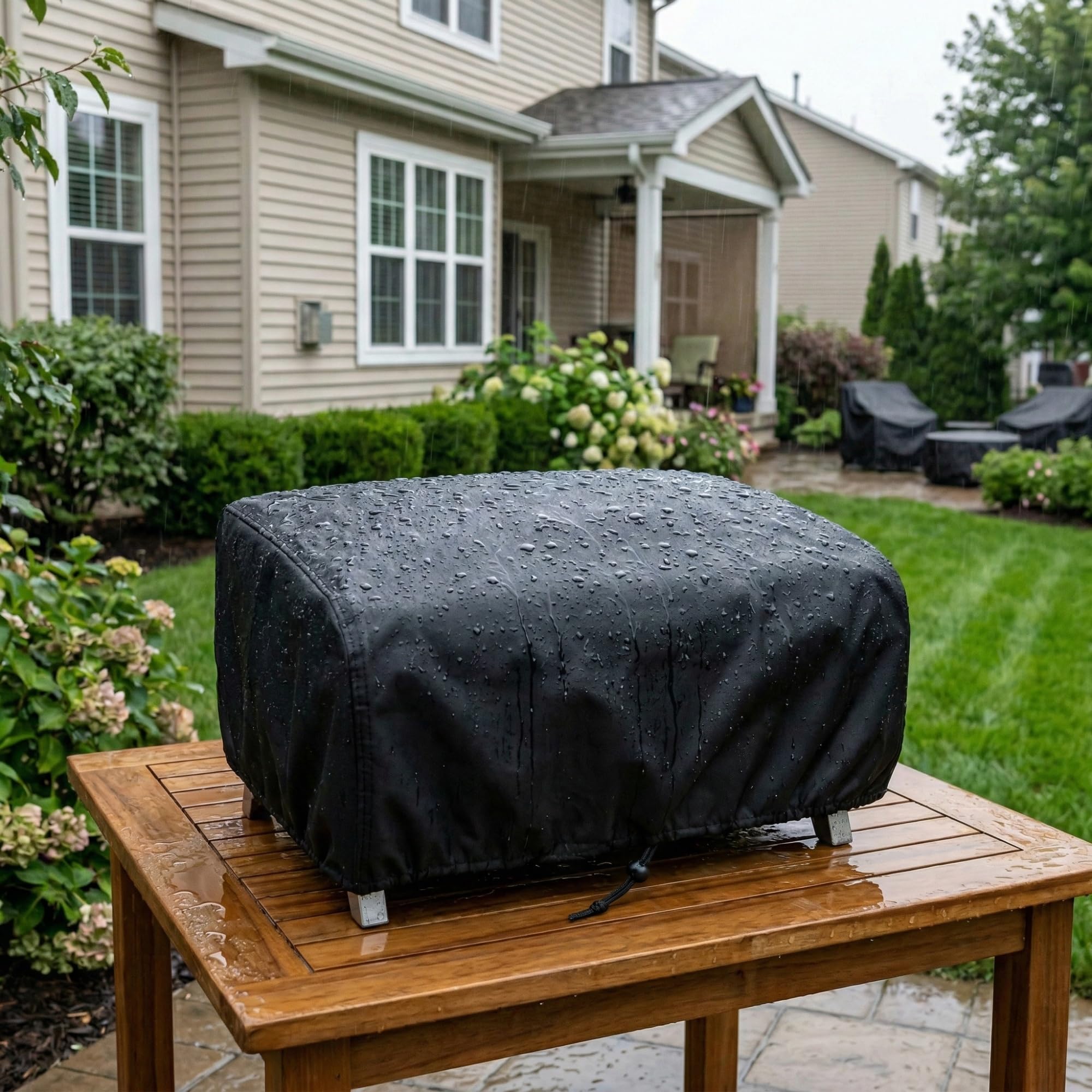 All-weather protection concept for VEYEGIS 24in grills against rain and dust