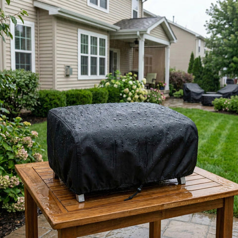 All-weather protection concept for VEYEGIS 24in grills against rain and dust