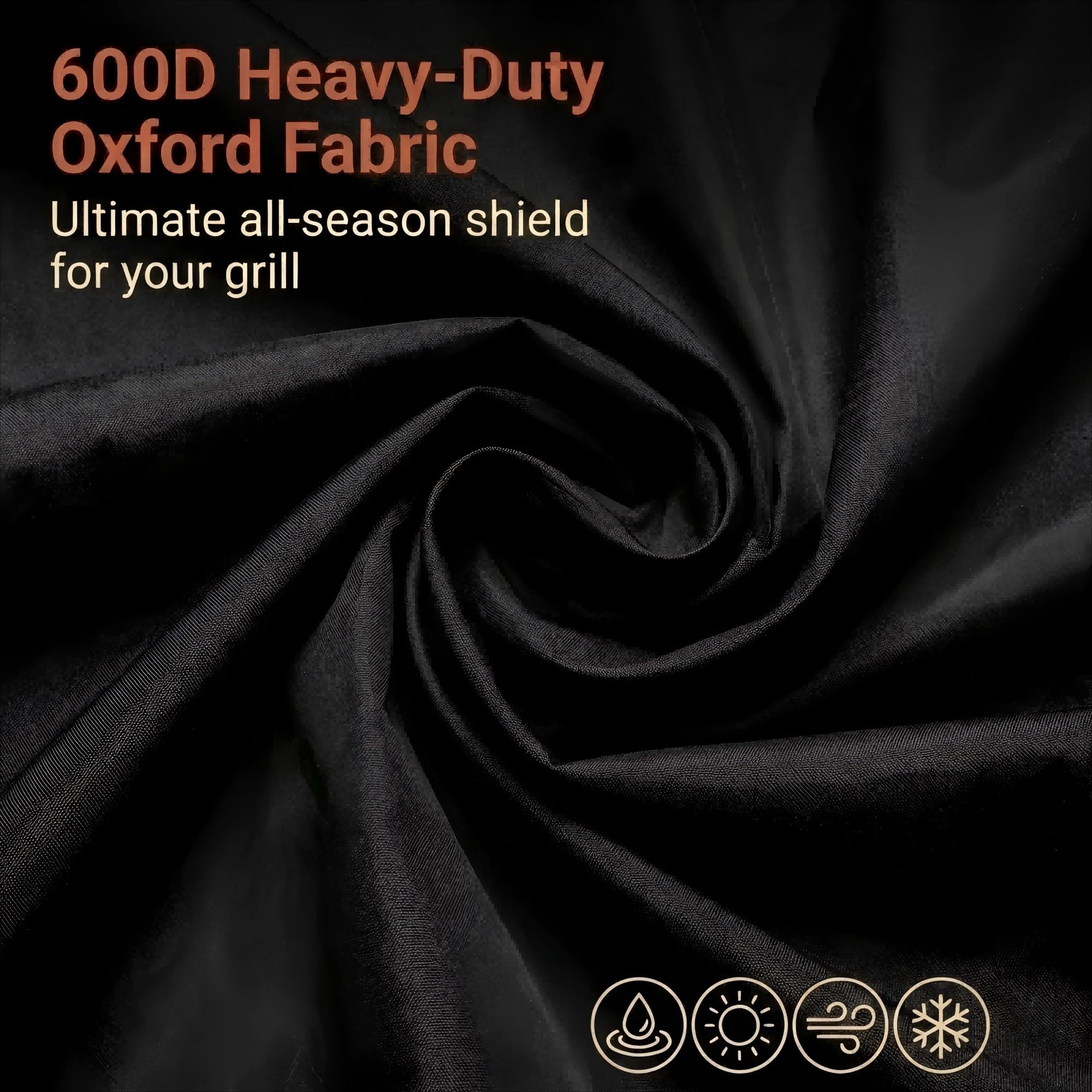 Detail of waterproof tape and double-stitched seams on VEYEGIS cover