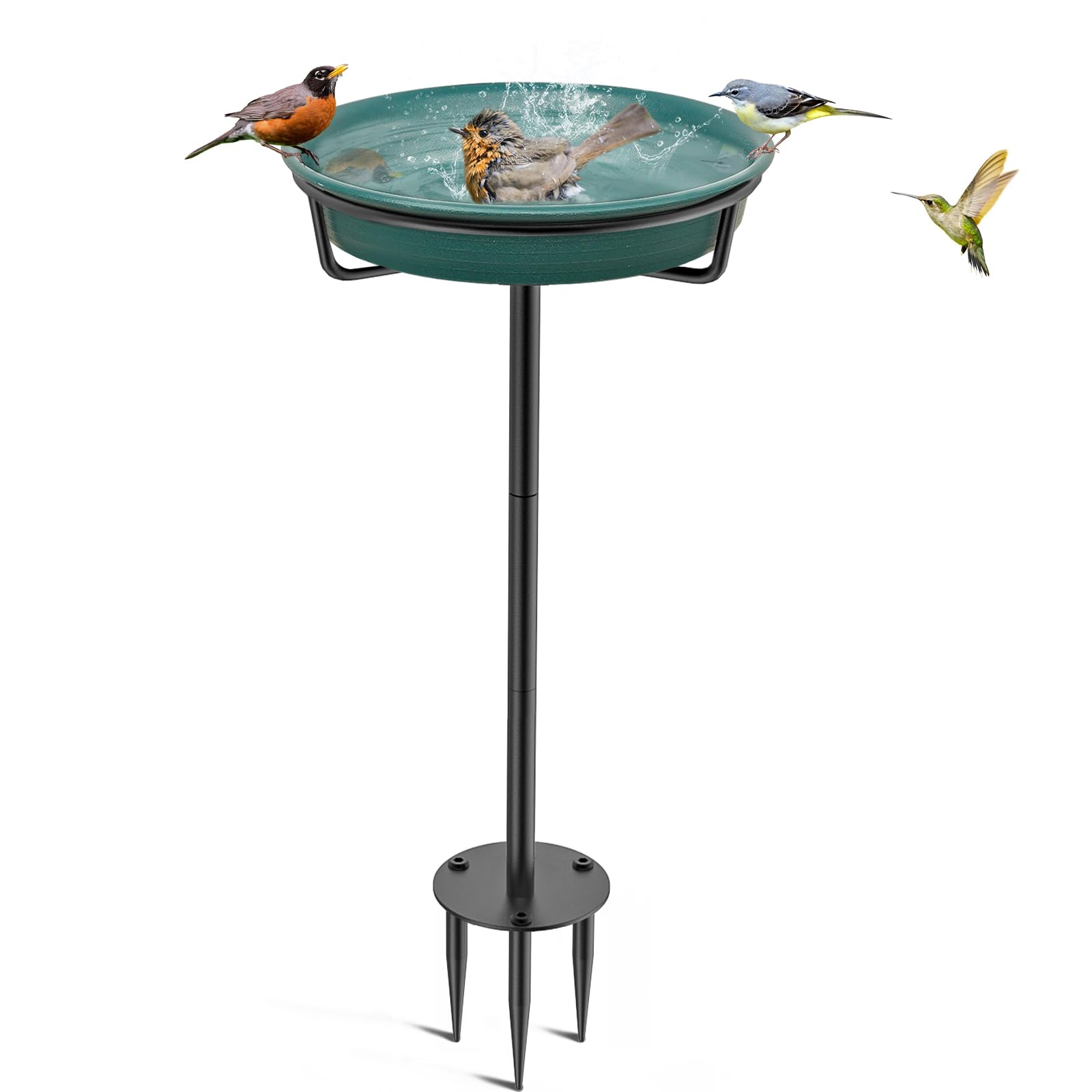 VeyFolzin.st bird bath bowl for attracting wild birds and hummingbirds