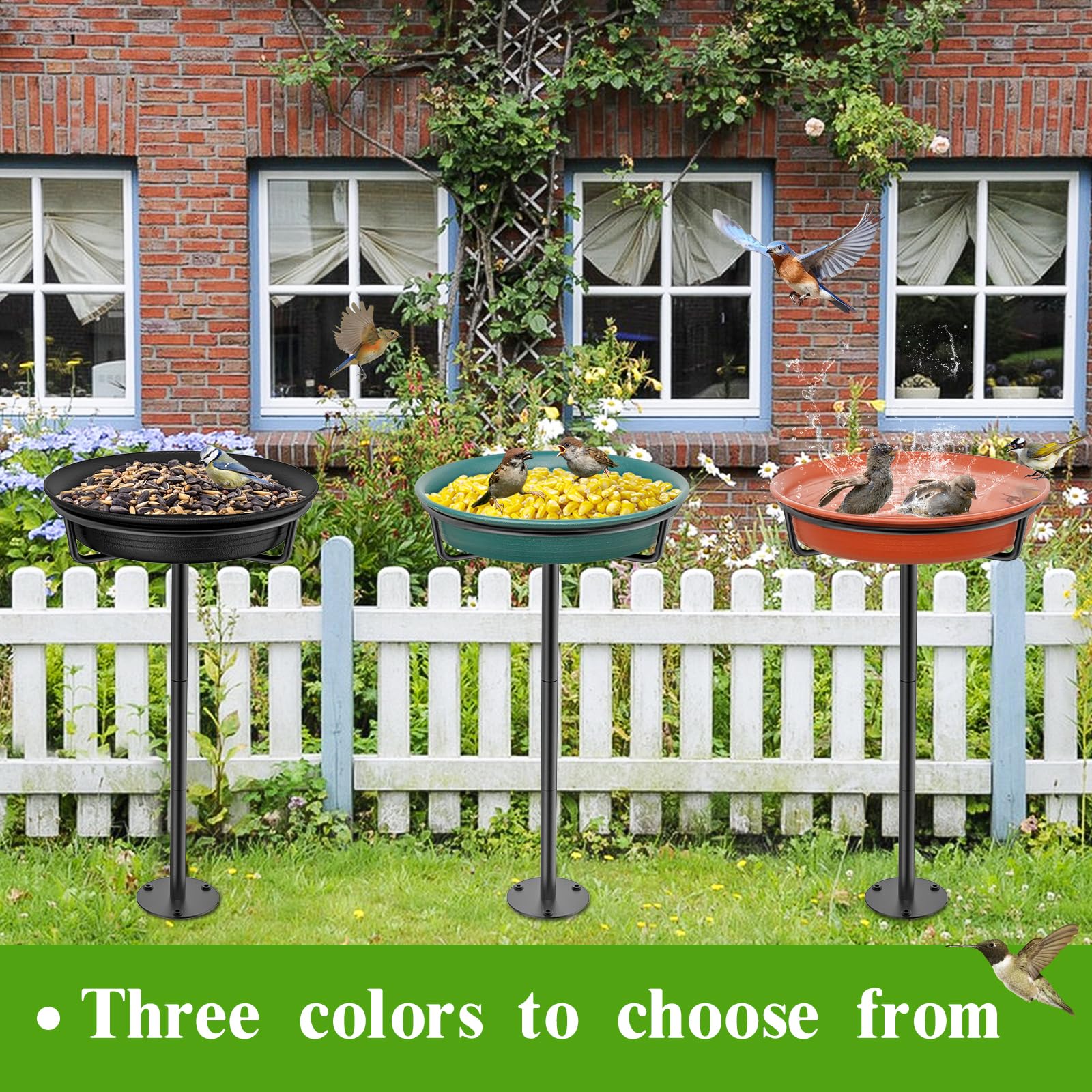 VeyFolzin.st bird feeder with stand for versatile placement