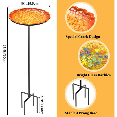 VeyFolzin.st standing bee feeder with ground stake stays steady outdoors