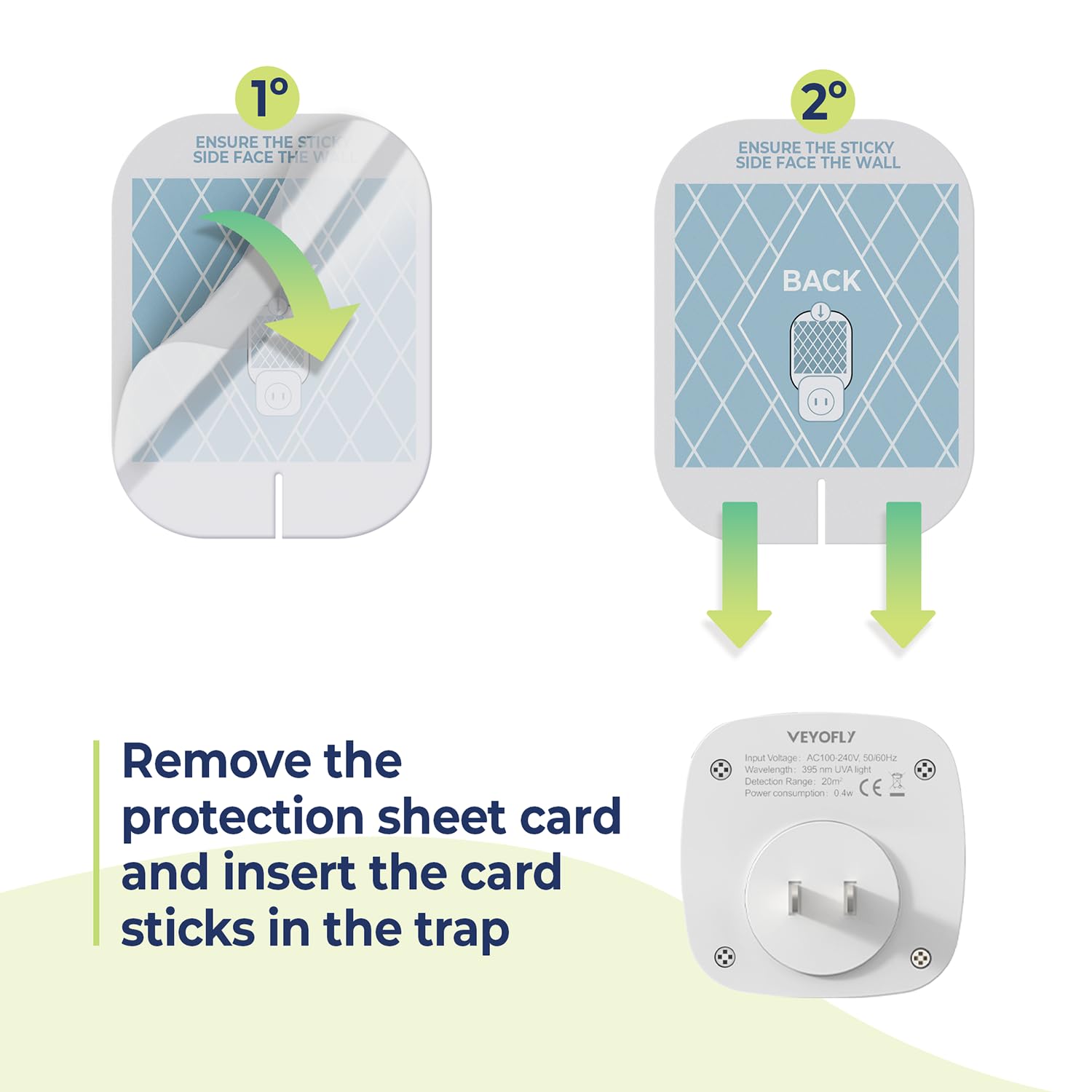 VEYOFLY glue board provides up to 30 days of strong adhesion