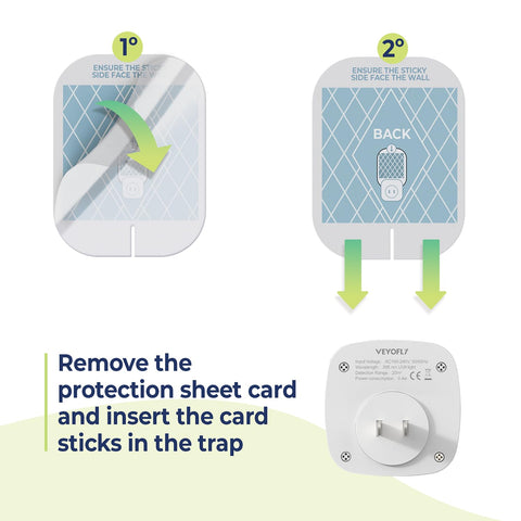 VEYOFLY glue board provides up to 30 days of strong adhesion