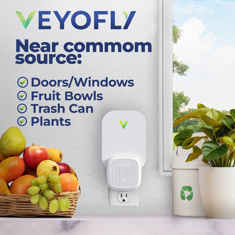 VEYOFLY adhesive cards twelve-count highlighted for easy replacement and tidy traps.