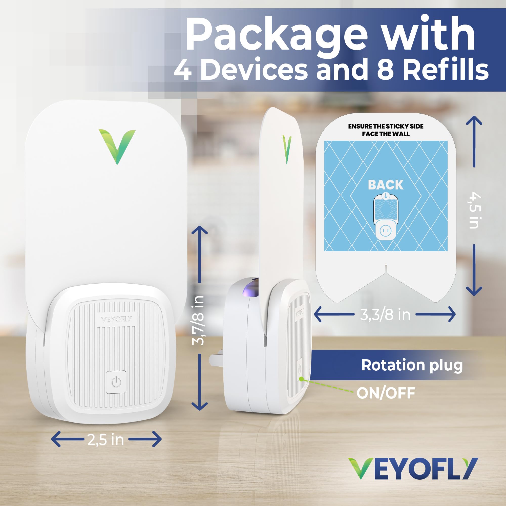 VEYOFLY suitable for bedroom use to minimize gnats while resting.