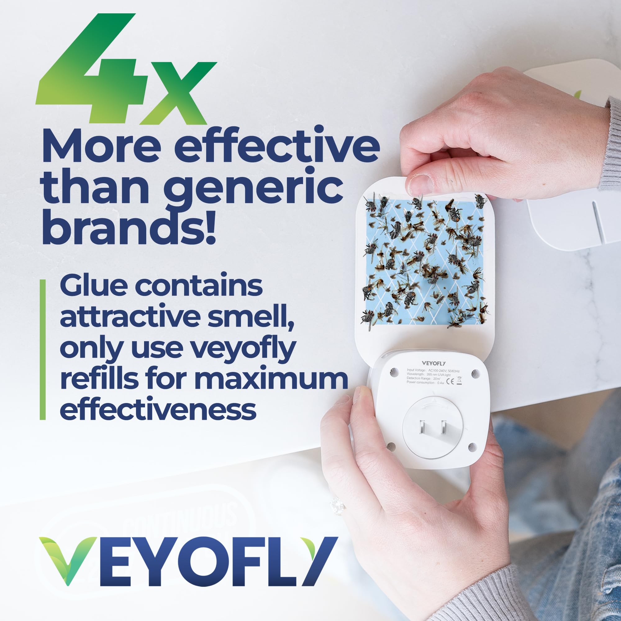 VEYOFLY night-light feature provides a gentle glow without disturbing sleep.