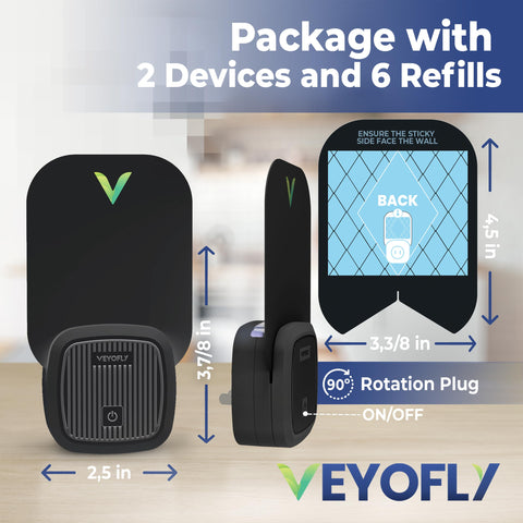 VEYOFLY fly trap indoors on a work desk scene integrated into home decor.