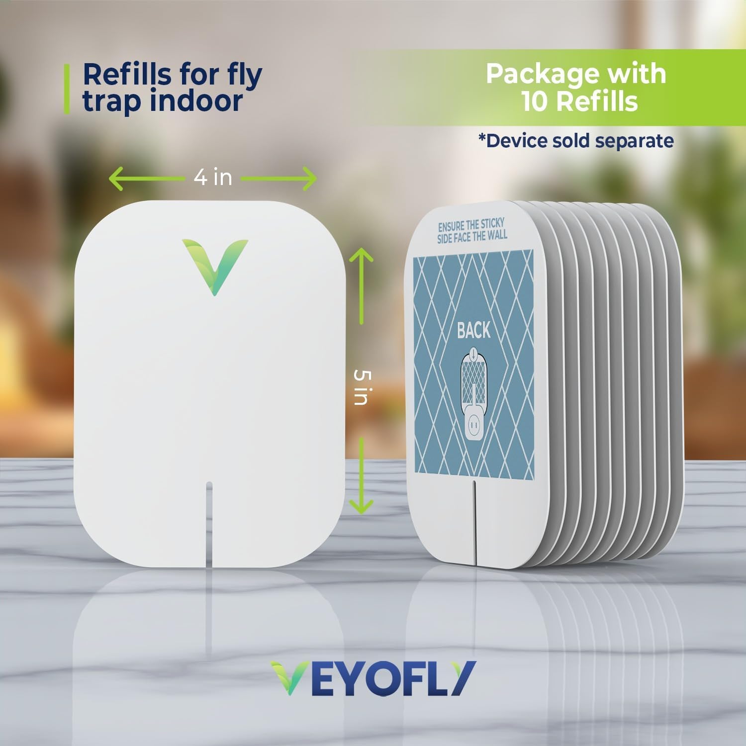 VEYOFLY refill board designed to insert into a plug-in trap