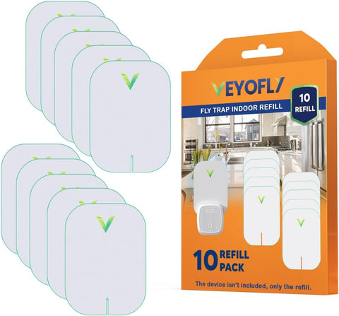 VEYOFLY gnat-trap-indoor-refill-pack in action captures gnats with odorless technology.