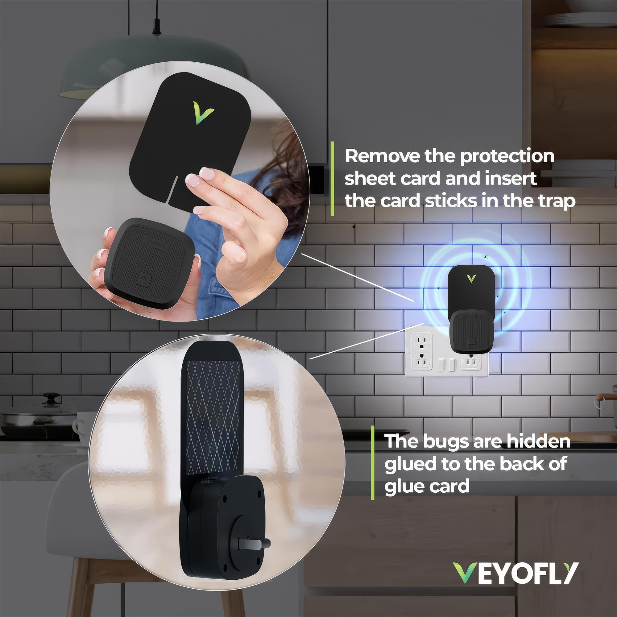 VEYOFLY long-lasting glue boards up to 30 days of trapping