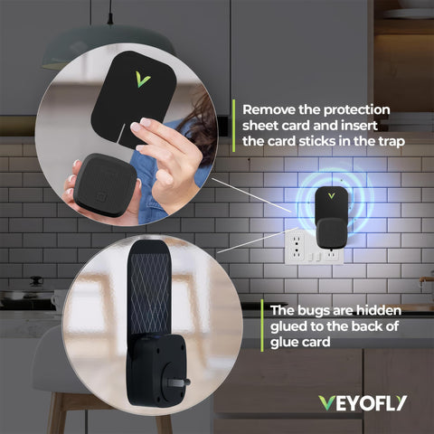 VEYOFLY long-lasting glue boards up to 30 days of trapping