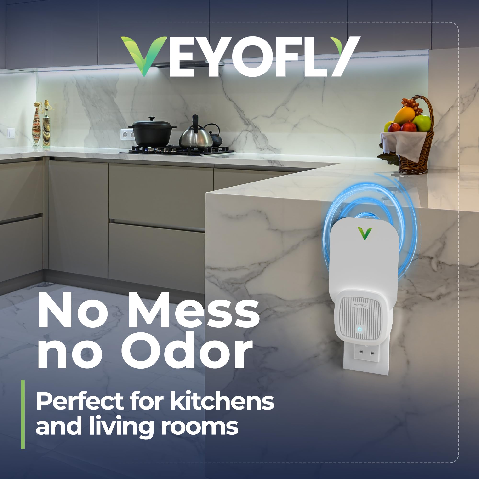 VEYOFLY night-light function in a bedroom provides gentle illumination.