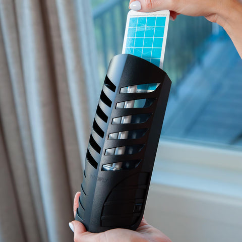 VEYOFLY discreet fly trap design hides captured insects.