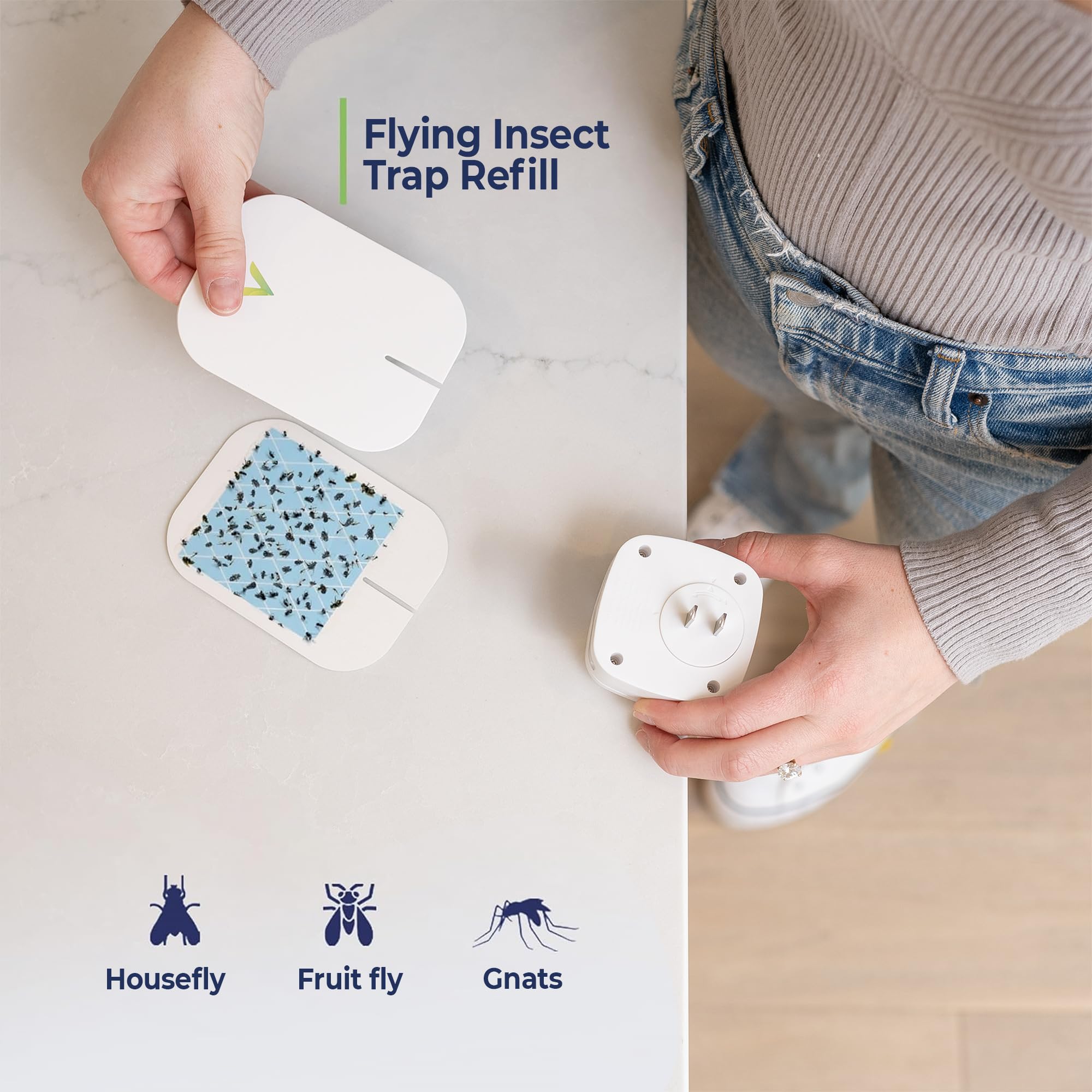 VEYOFLY odorless-insect-trap maintains air quality while catching common indoors pests.