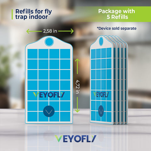 VEYOFLY plug-in trap compatibility enables quick tool-free replacement