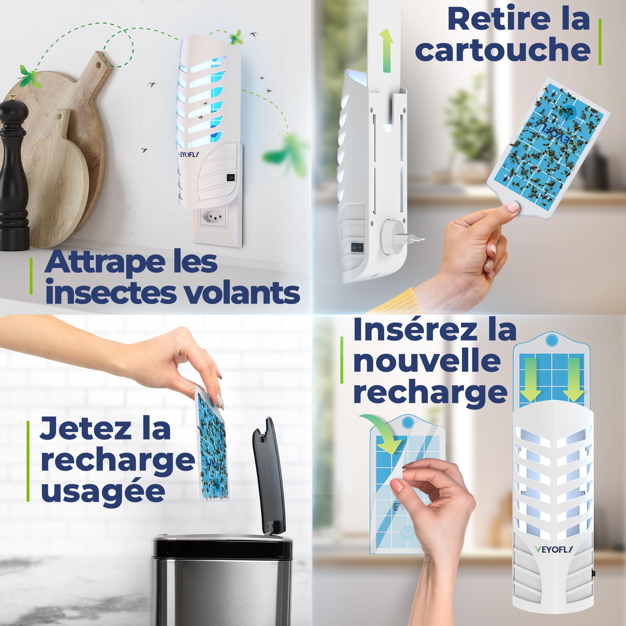 VEYOFLY operates quietly and doubles as a soft night light
