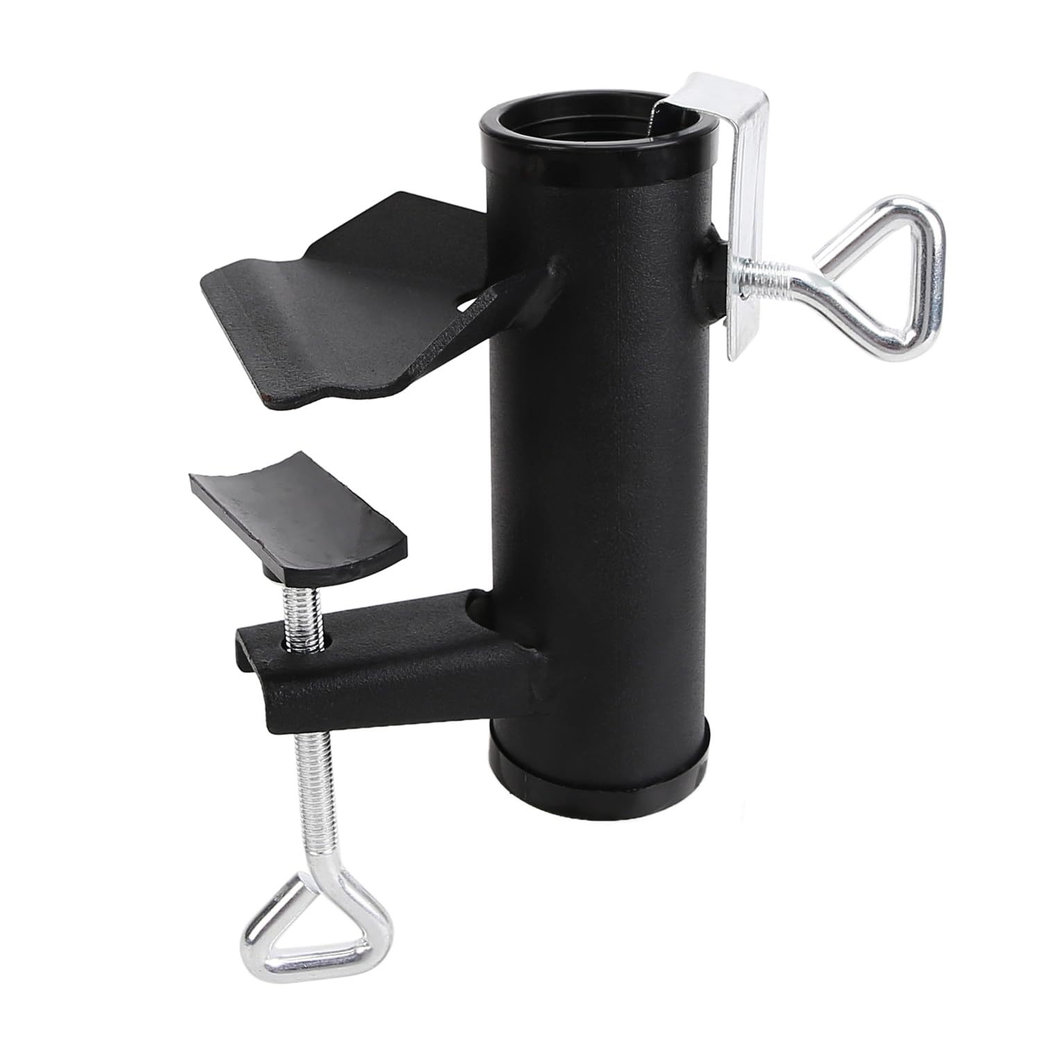 Vezuifoo patio umbrella clamp mounted on rail for quick shade at outdoor events