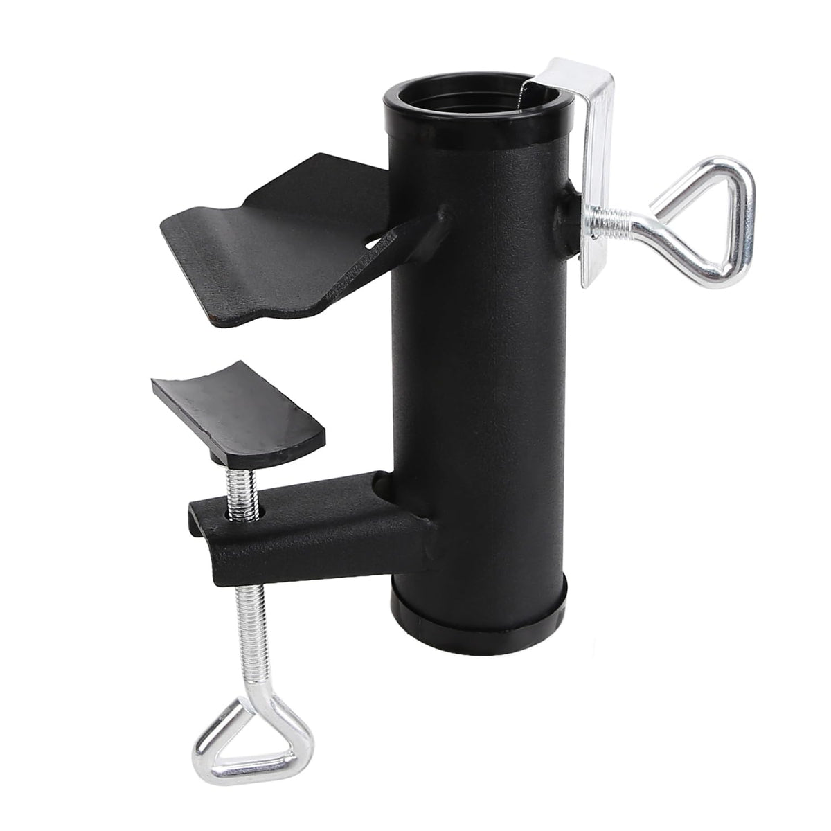 Vezuifoo patio umbrella clamp mounted on rail for quick shade at outdoor events