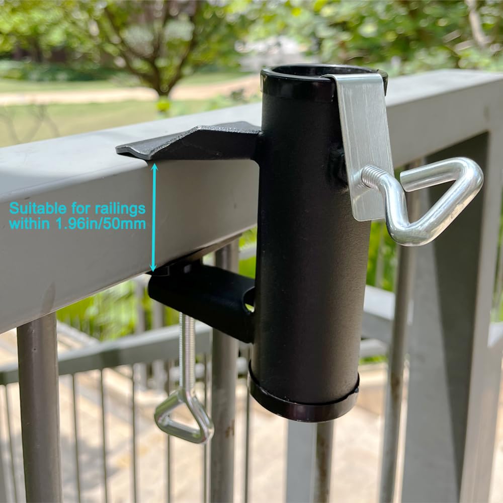 Vezuifoo universal umbrella pole clamp fits 1.5 inch poles securely for versatile use