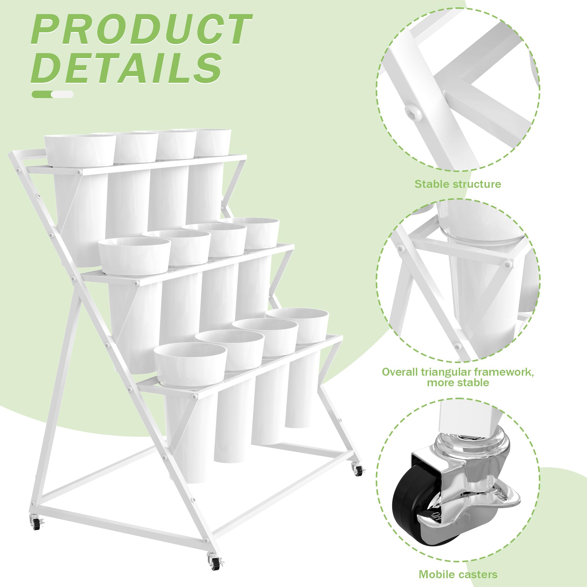 VGMiu removable buckets for flexible, portable plant display