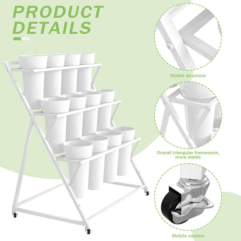 VGMiu removable buckets for flexible, portable plant display