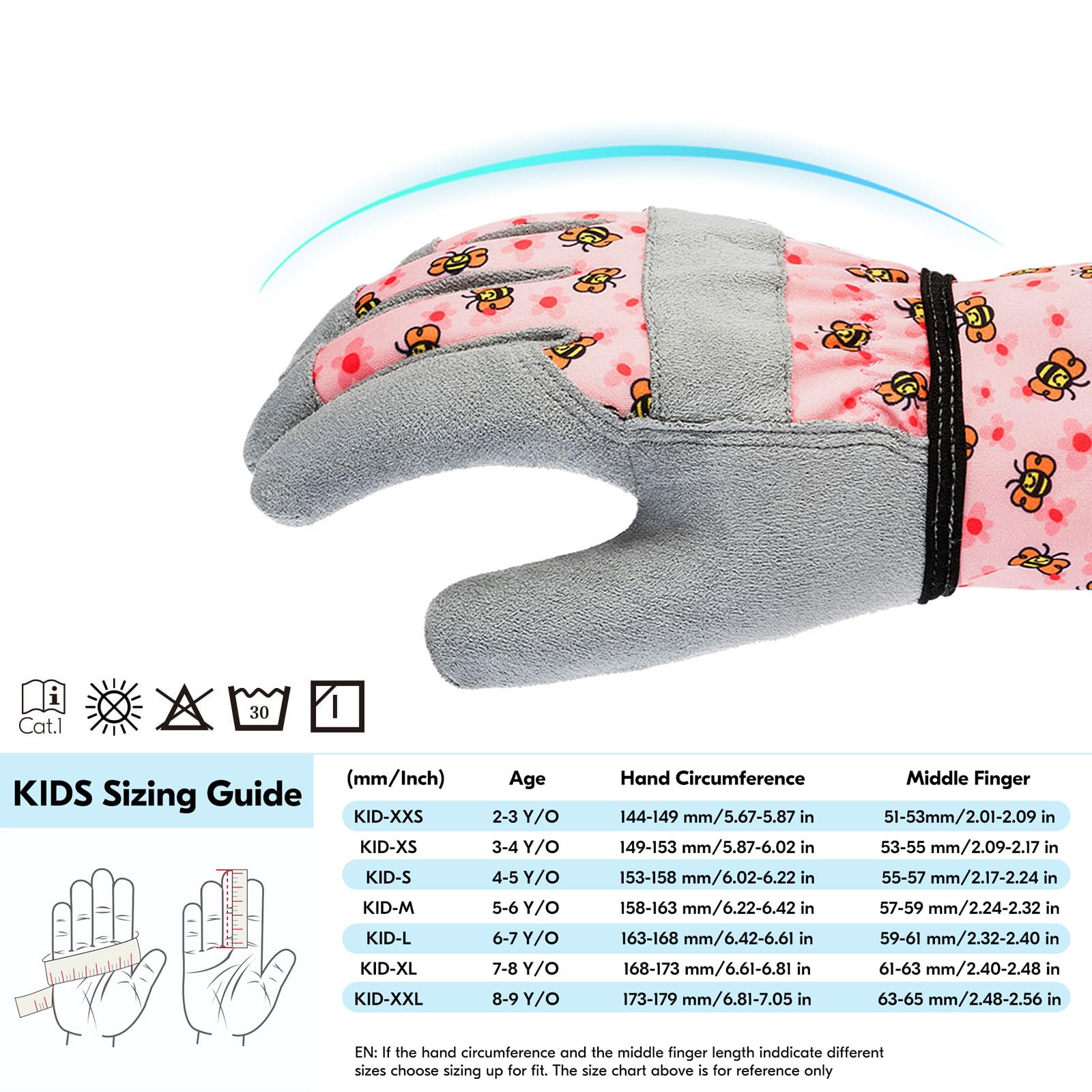 Vgo... machine-washable design keeps gloves clean after muddy adventures