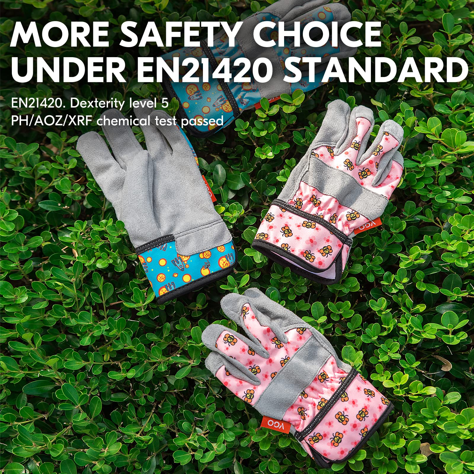 Vgo... gloves reinforce knuckles and fingertips for extra safety during yard work