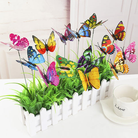 VGOODALL butterfly stakes multi color pack for versatile displays.