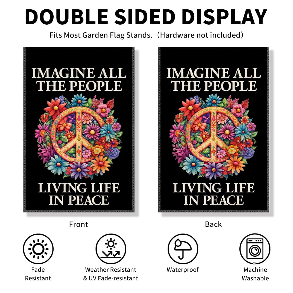 Vgrti floral equality inclusion flag promotes welcoming vibes in gardens.